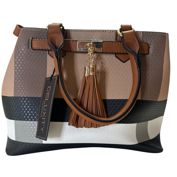 Deluxity los Angeles brown women handbag new - Picture 2 of 4